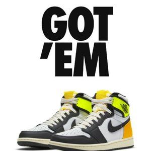 Nike Air Jordan 1 High OG Volt Gold - Size 11.5